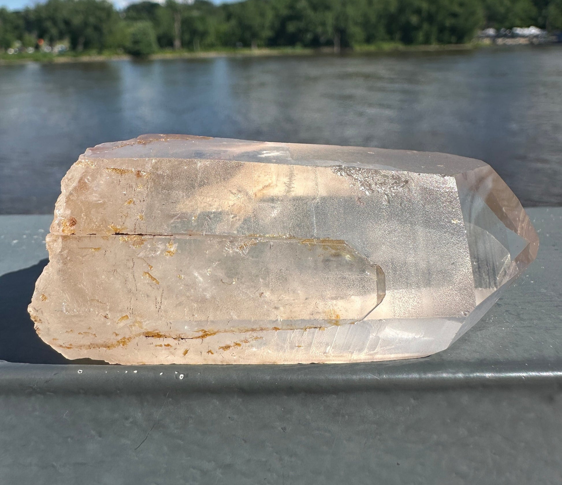 Stunning Rare Raw Golden Healer Lemurian Point