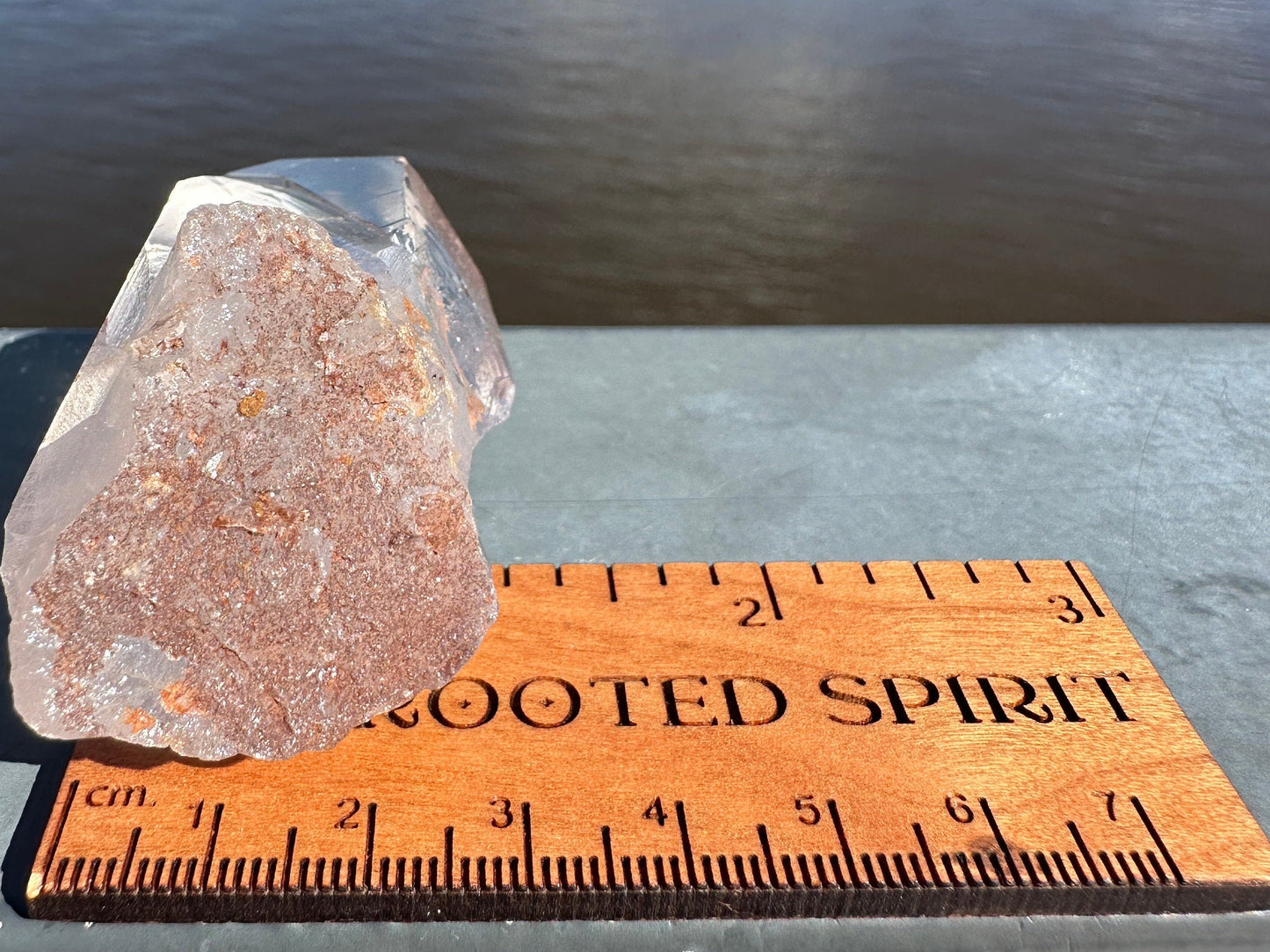 Stunning Rare Raw Strawberry Lemurian Point