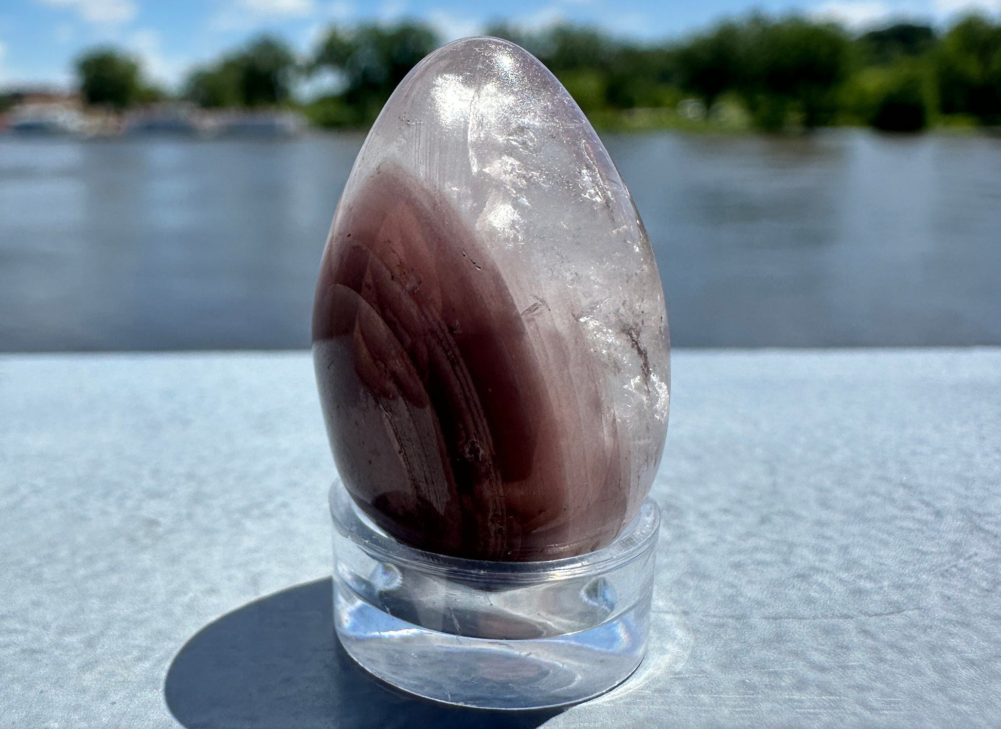 Rare Small Pink Lithium Egg from Brazil | Lithium Tower | Lithium Crystal | Rare Crystals | Pink Lithium Crystal | Lithium Quartz