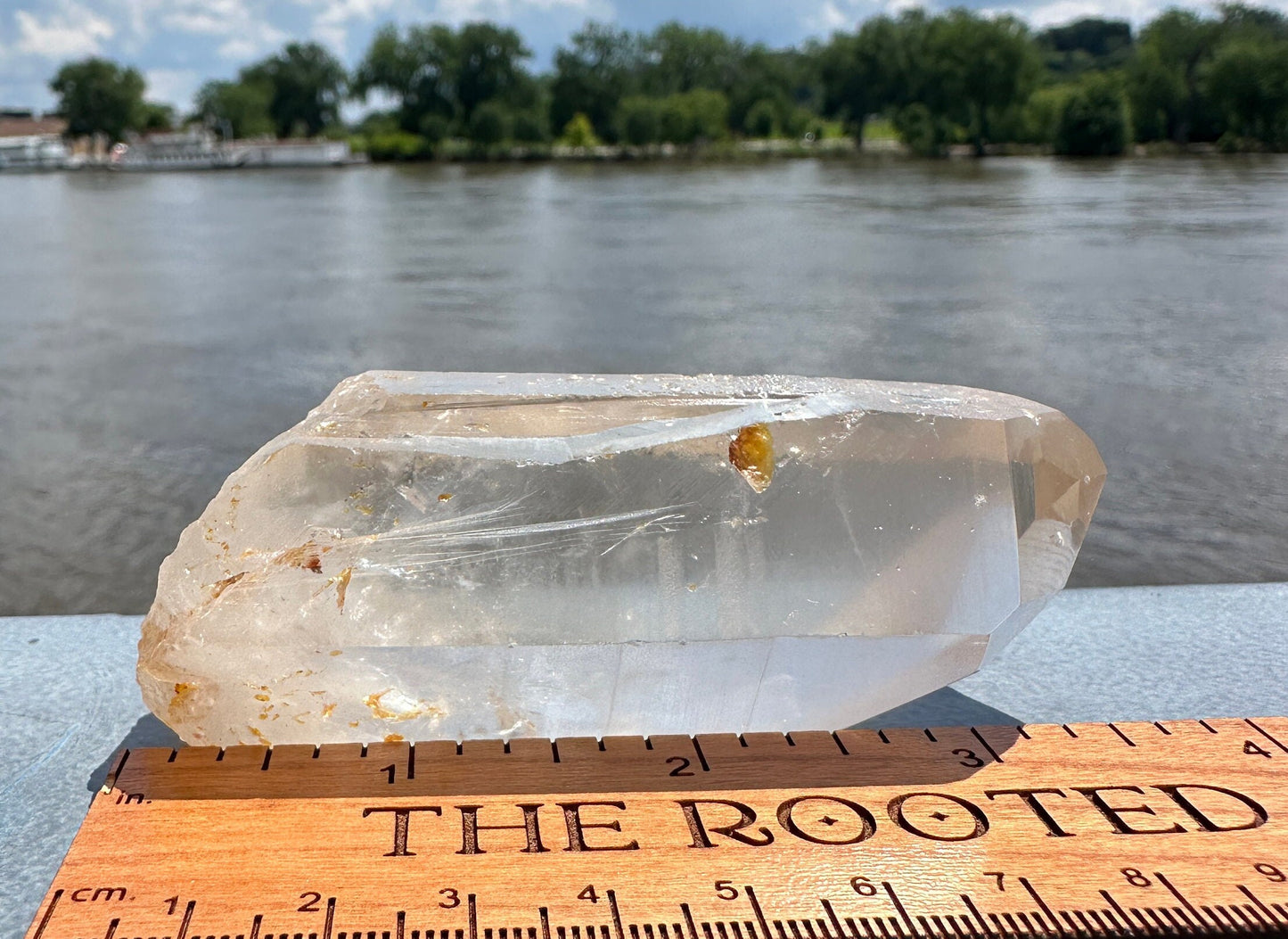 Stunning Rare Raw Golden Healer Lemurian Point