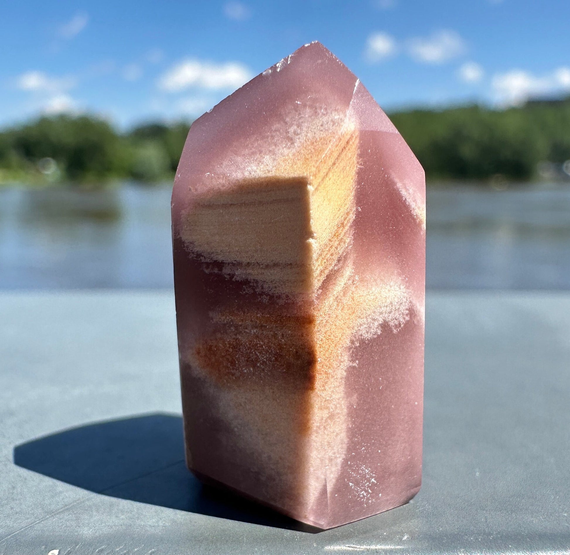 Rare Mini Pink Lithium Tower from Brazil | Lithium Tower | Lithium Crystal | Rare Crystals | Pink Lithium Crystal | Lithium Quartz