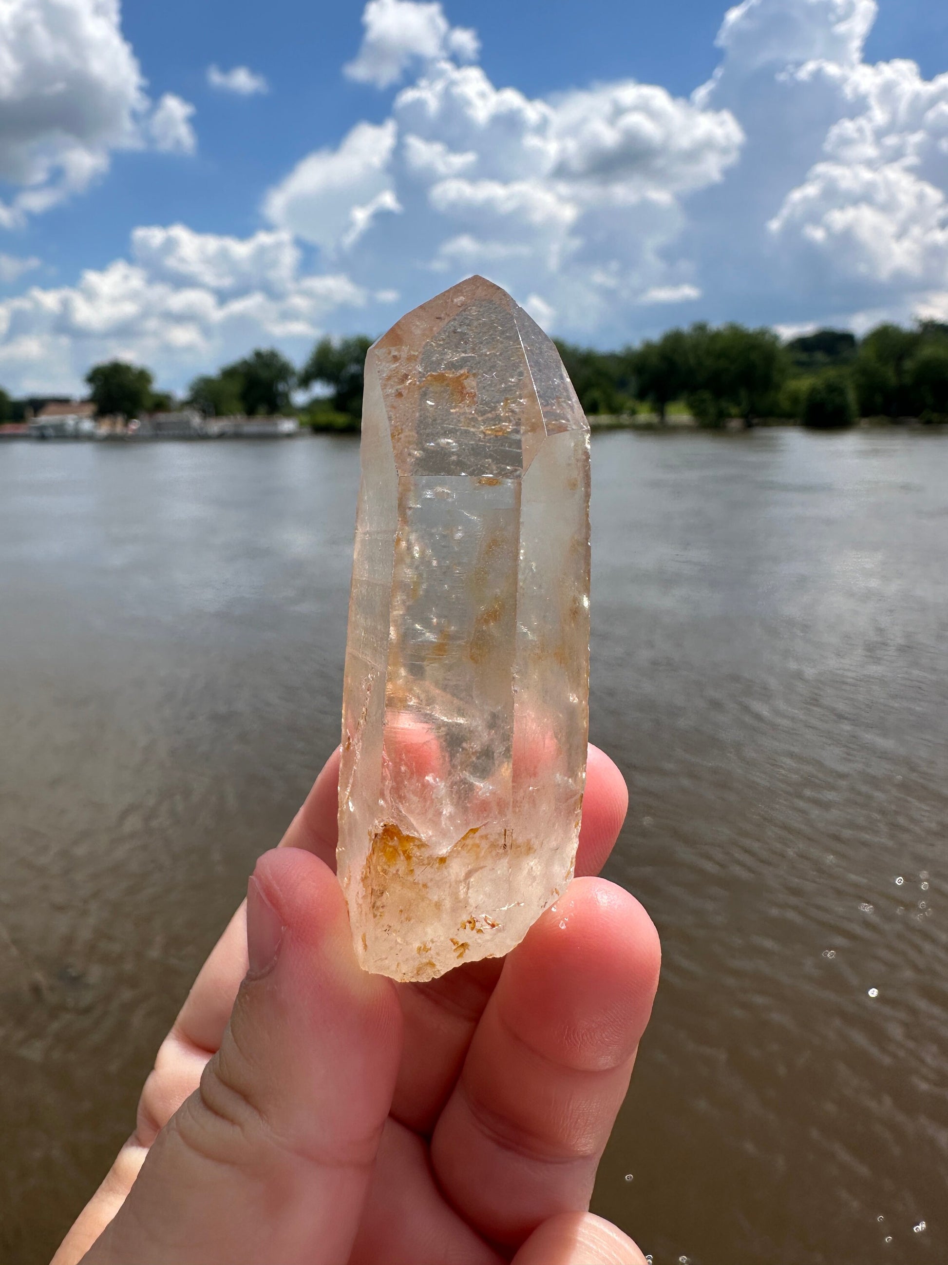 Stunning Rare Raw Golden Healer Lemurian Point