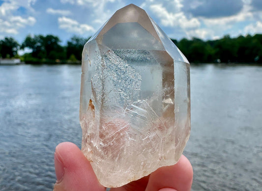 Stunning Rare Raw Golden Healer Lemurian Point