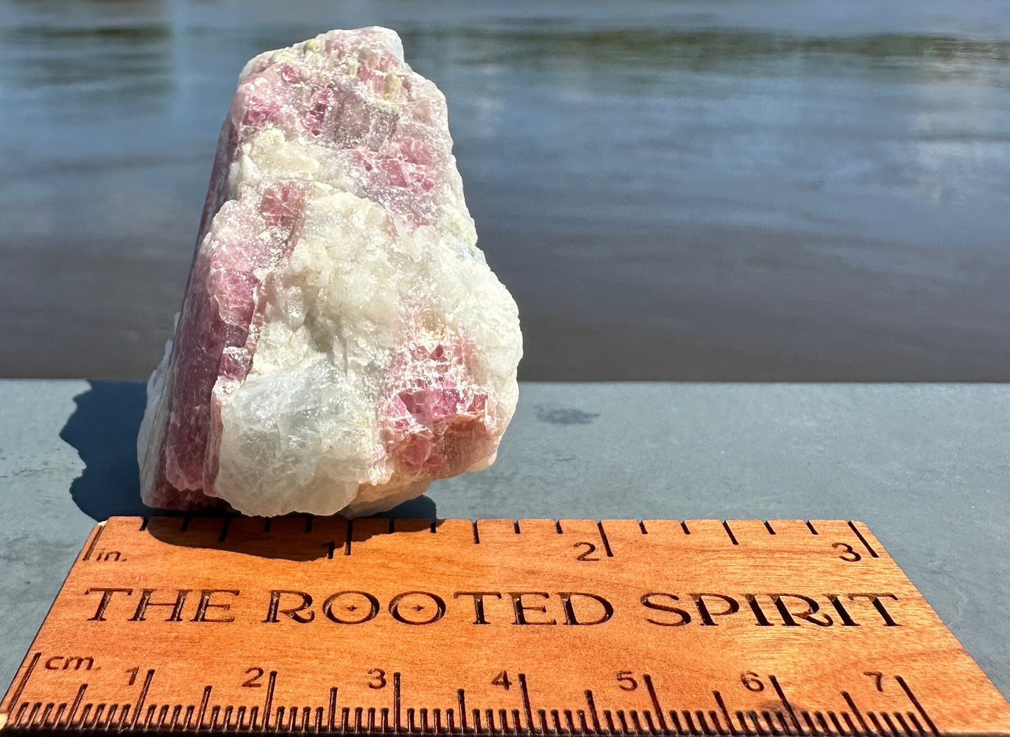 High Grade Pink Tourmaline in Aquamarine Specimen From Brazil