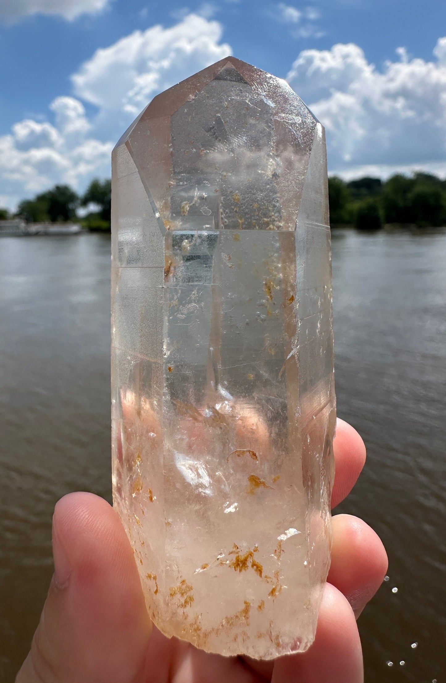 Stunning Rare Raw Golden Healer Lemurian Point