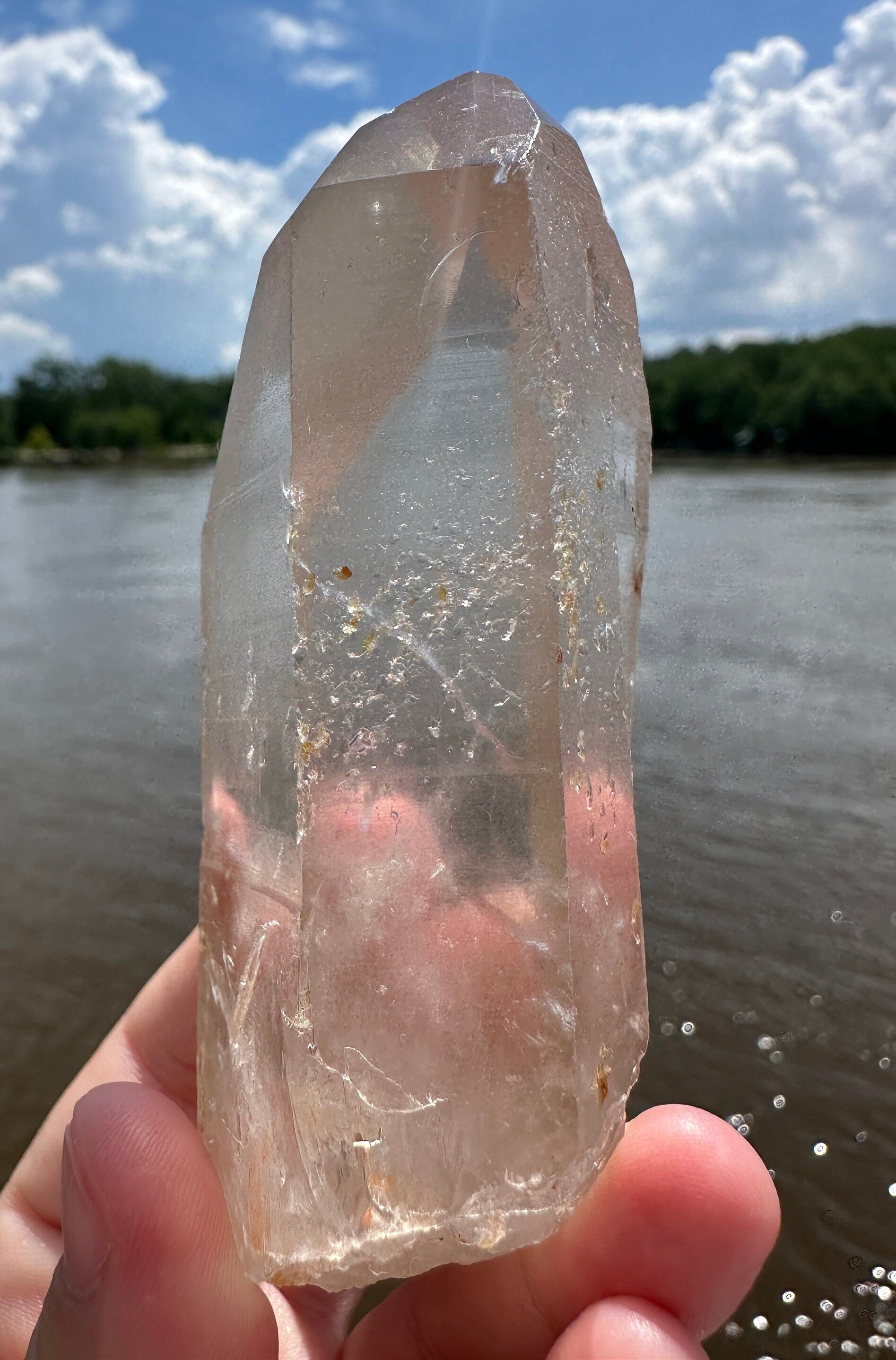 Stunning Rare Raw Golden Healer Lemurian Point