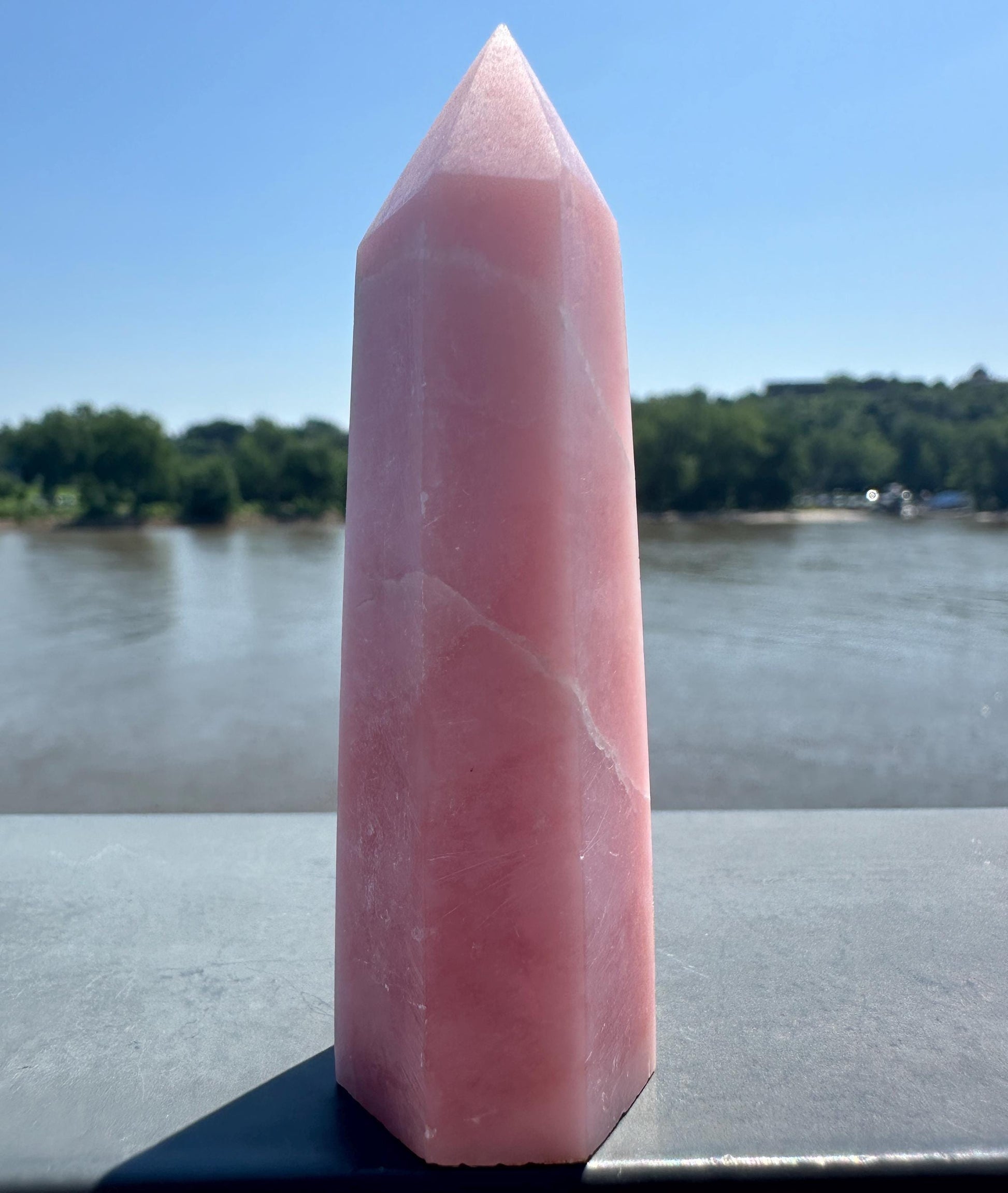 Gorgeous High Grade Pink Opal Tower