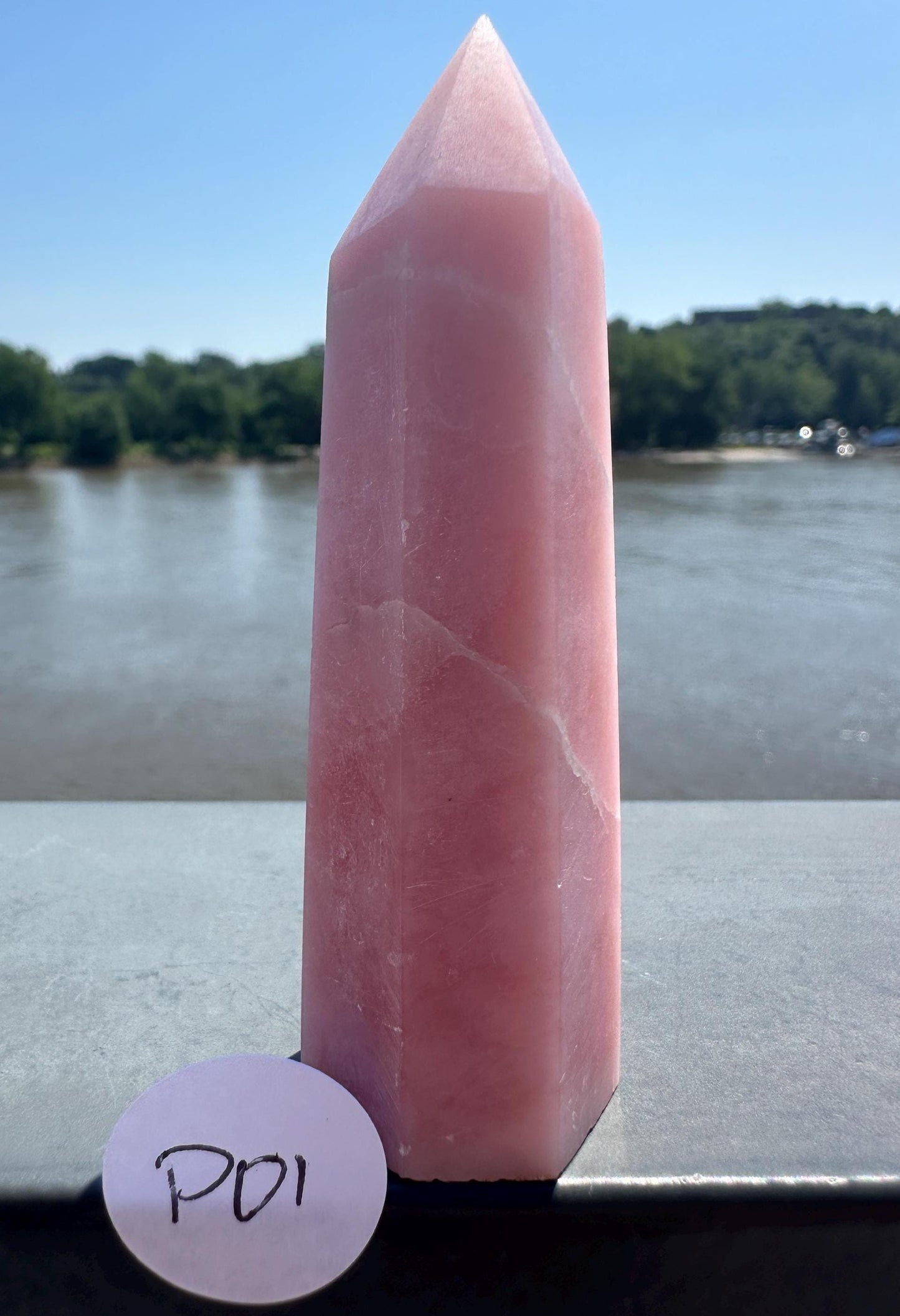 Gorgeous High Grade Pink Opal Tower