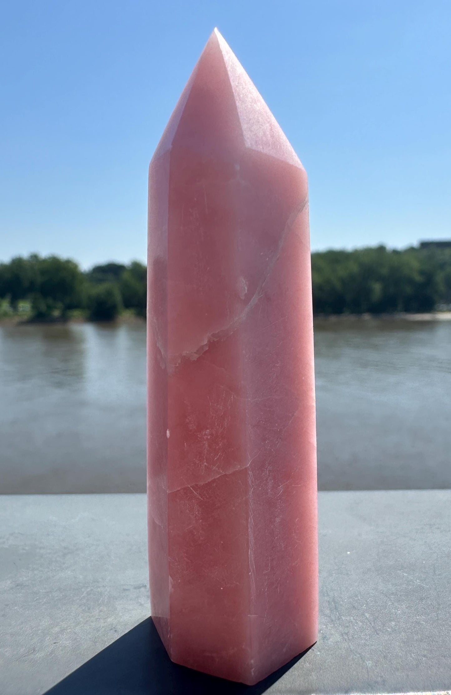 Gorgeous High Grade Pink Opal Tower