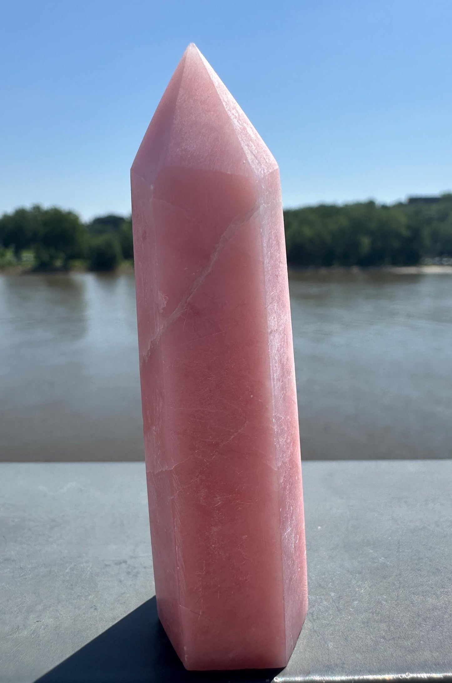 Gorgeous High Grade Pink Opal Tower