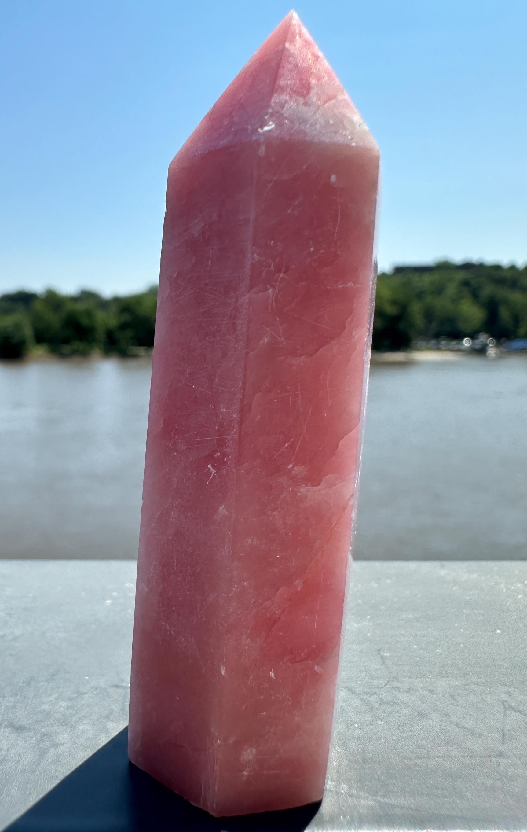 Gorgeous High Grade Pink Opal Tower