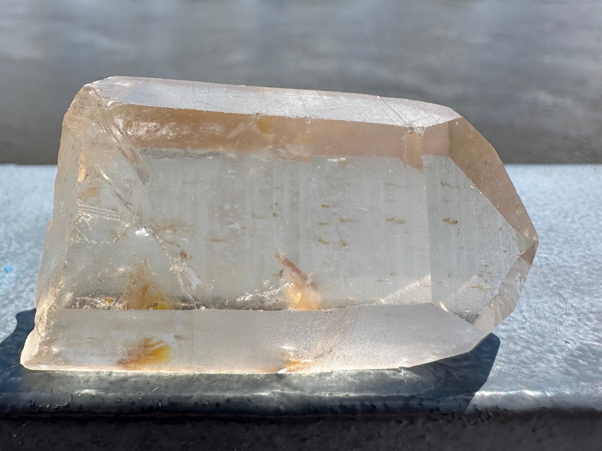 Stunning Rare Raw Golden Healer Lemurian Point