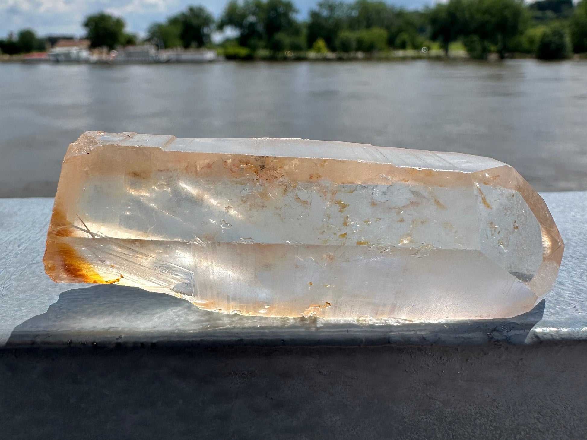 Stunning Rare Raw Golden Healer Lemurian Point