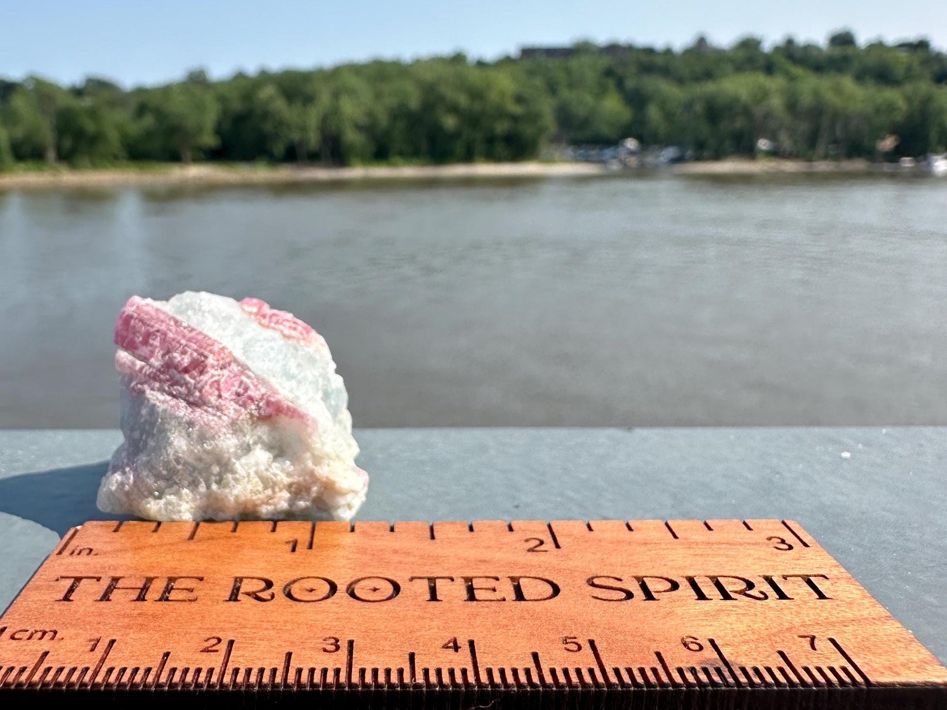 High Grade Pink Tourmaline in Aquamarine Specimen From Brazil