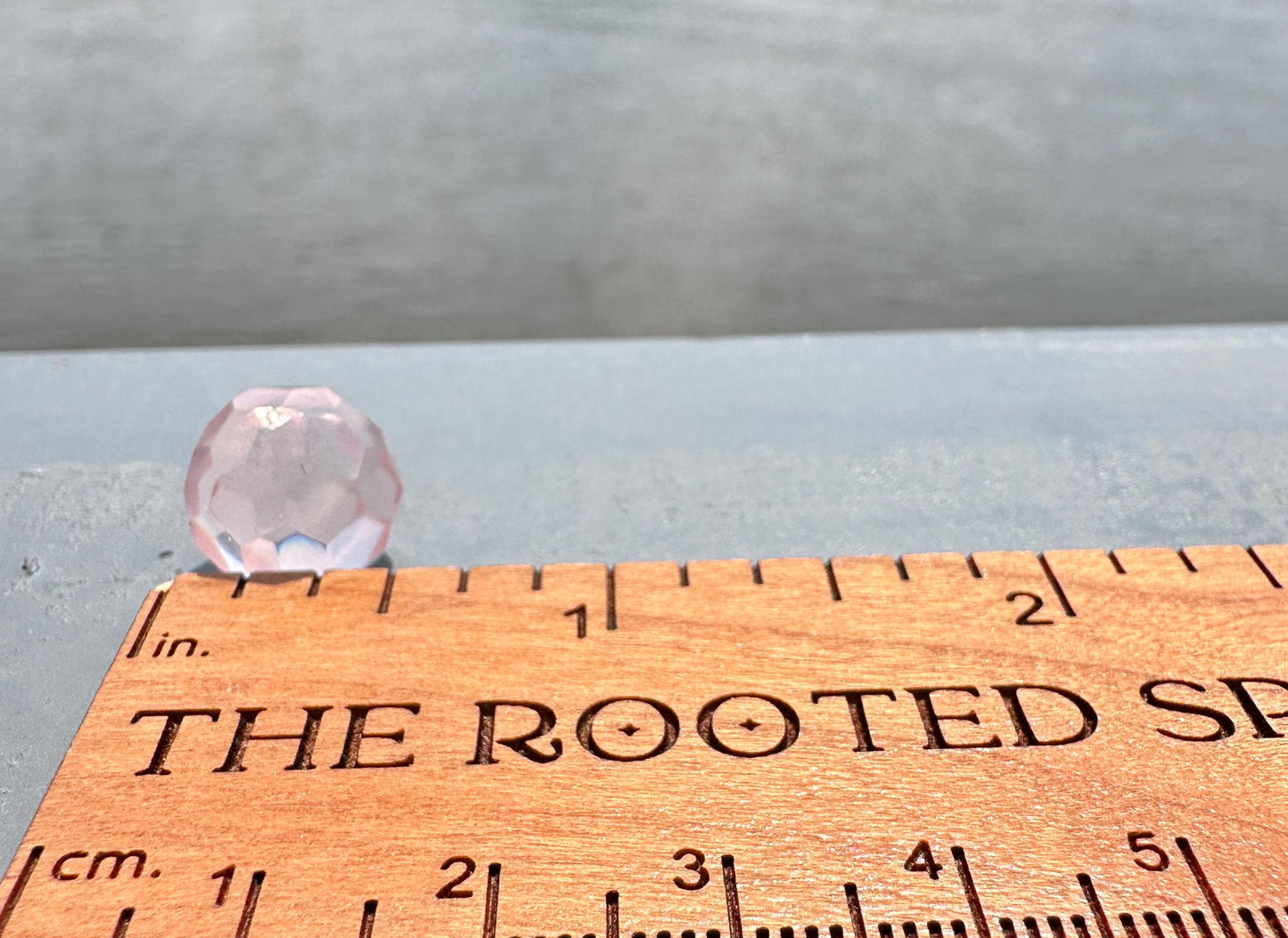 One (1) High Quality Rose Quartz Faceted Mini Sphere from Brazil