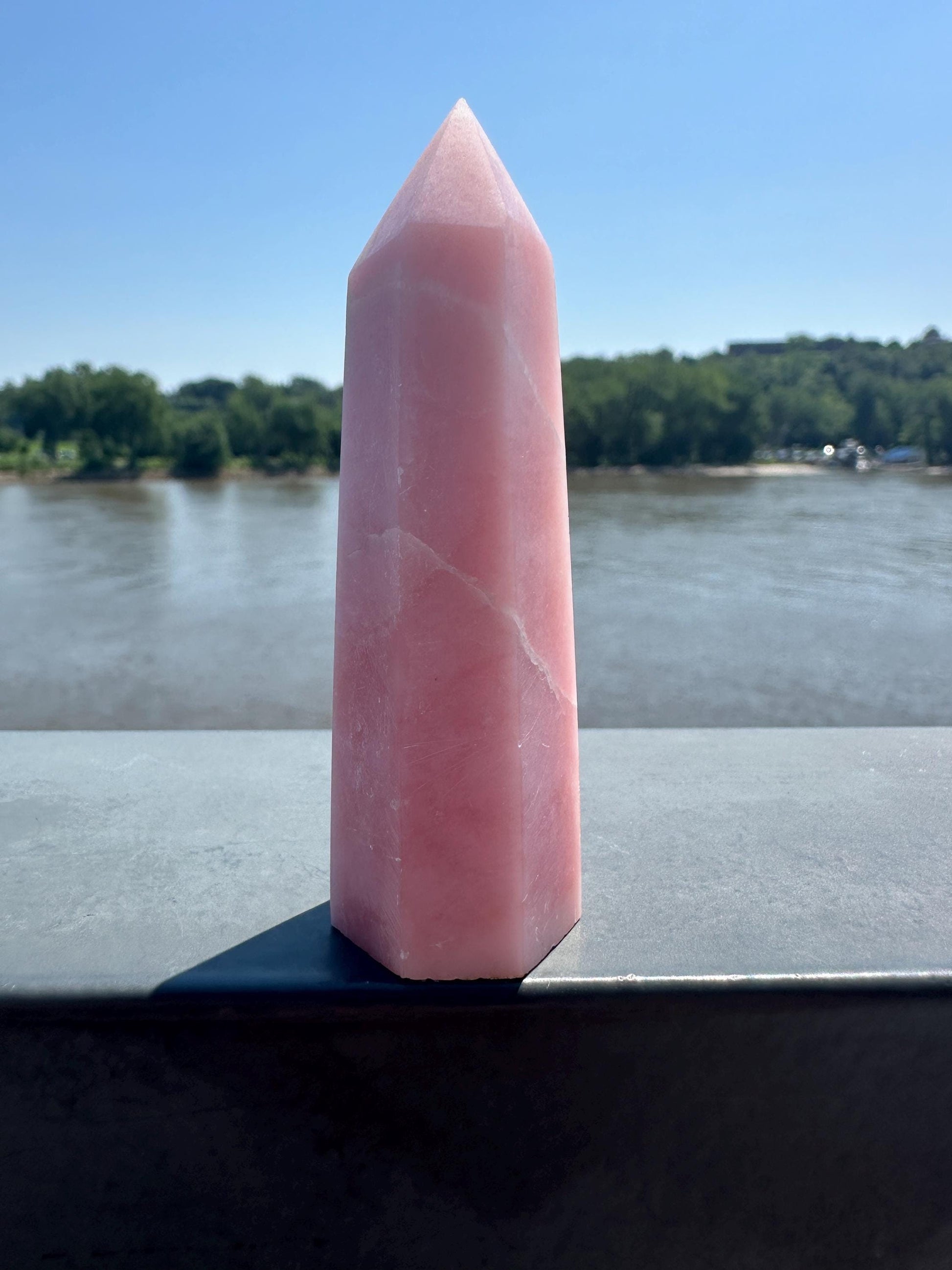 Gorgeous High Grade Pink Opal Tower