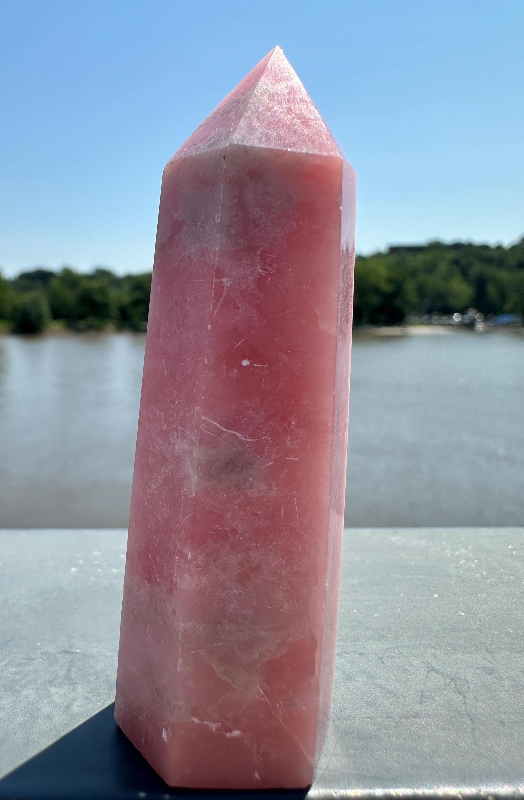 Gorgeous High Grade Pink Opal Tower