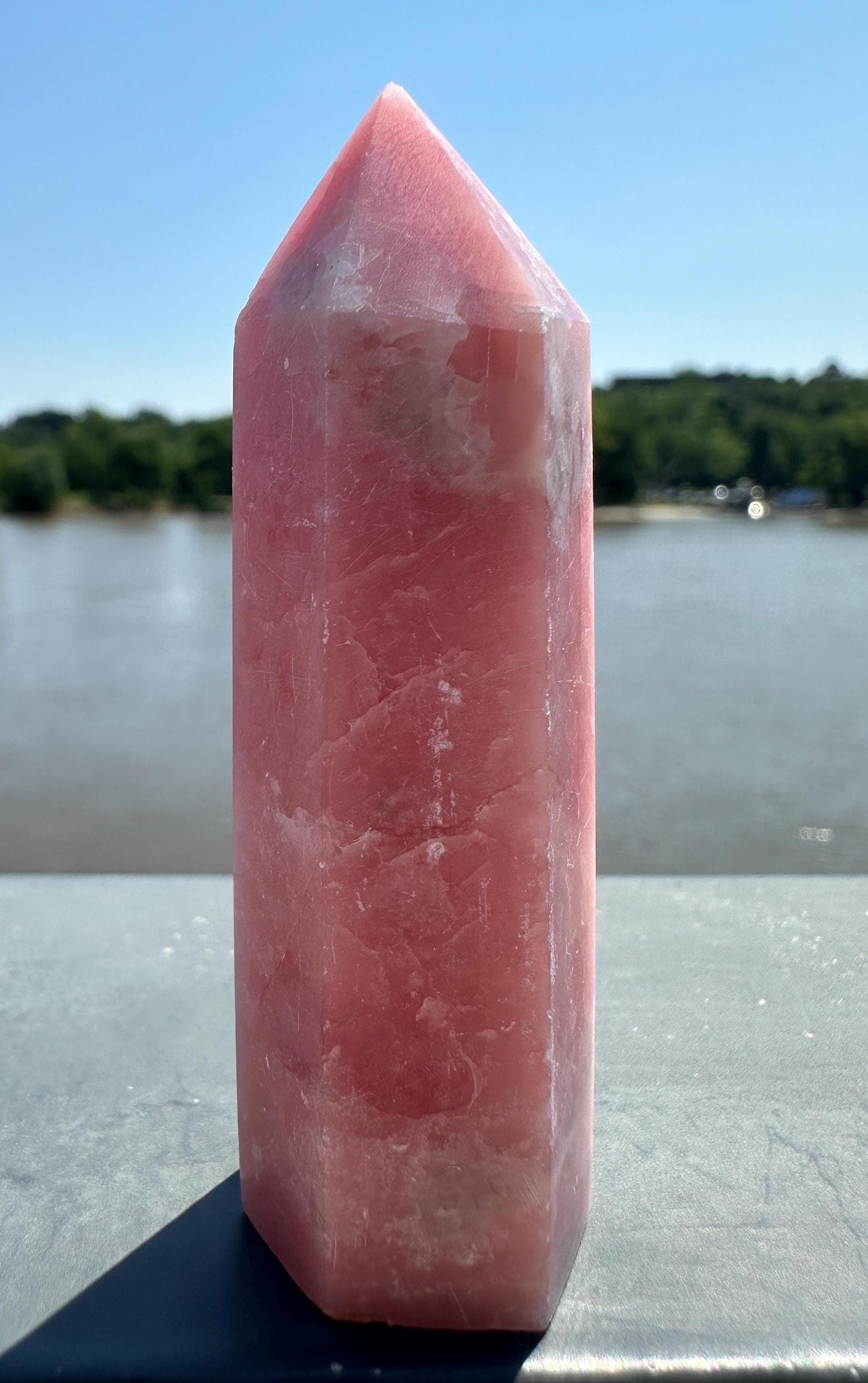 Gorgeous High Grade Pink Opal Tower