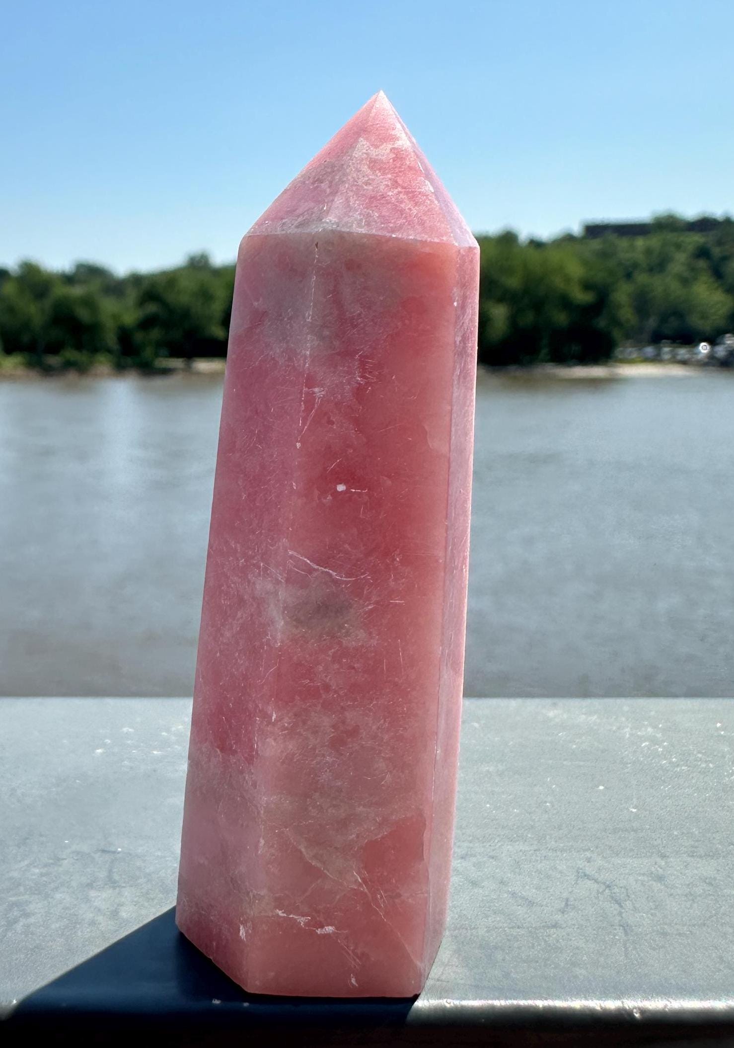 Gorgeous High Grade Pink Opal Tower