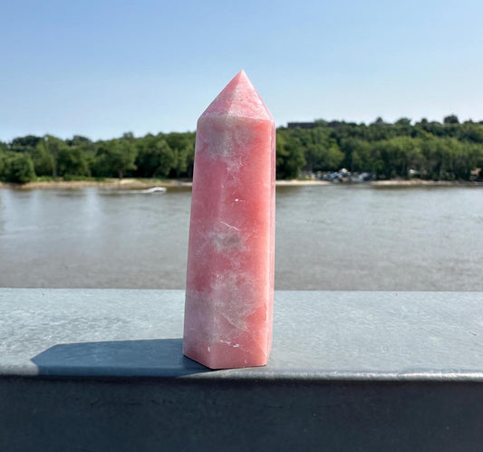 Gorgeous High Grade Pink Opal Tower