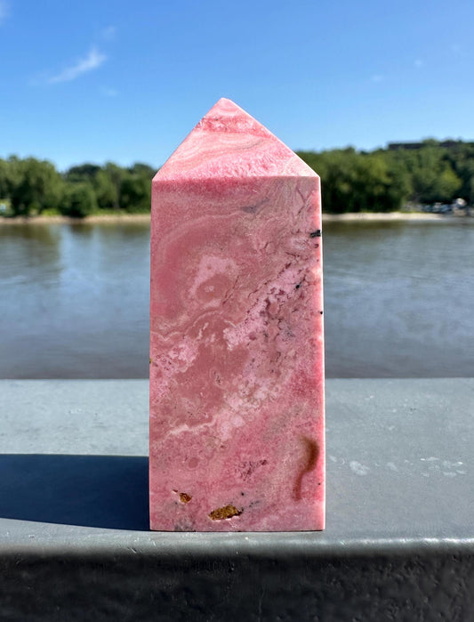 Gorgeous Rhodochrosite Tower from Peru | Heart Healing | Unconditional Love