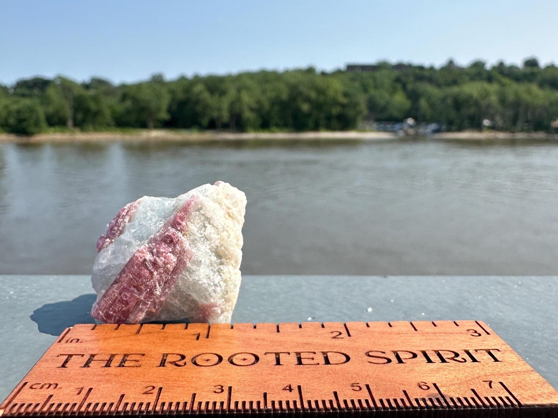 High Grade Pink Tourmaline in Aquamarine Specimen From Brazil