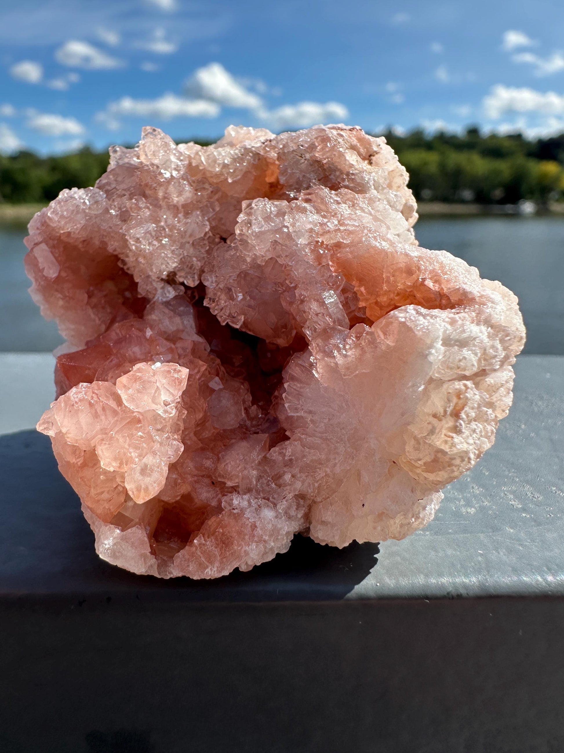 Stunning Pink Quartz Natural Raw Specimen Geode