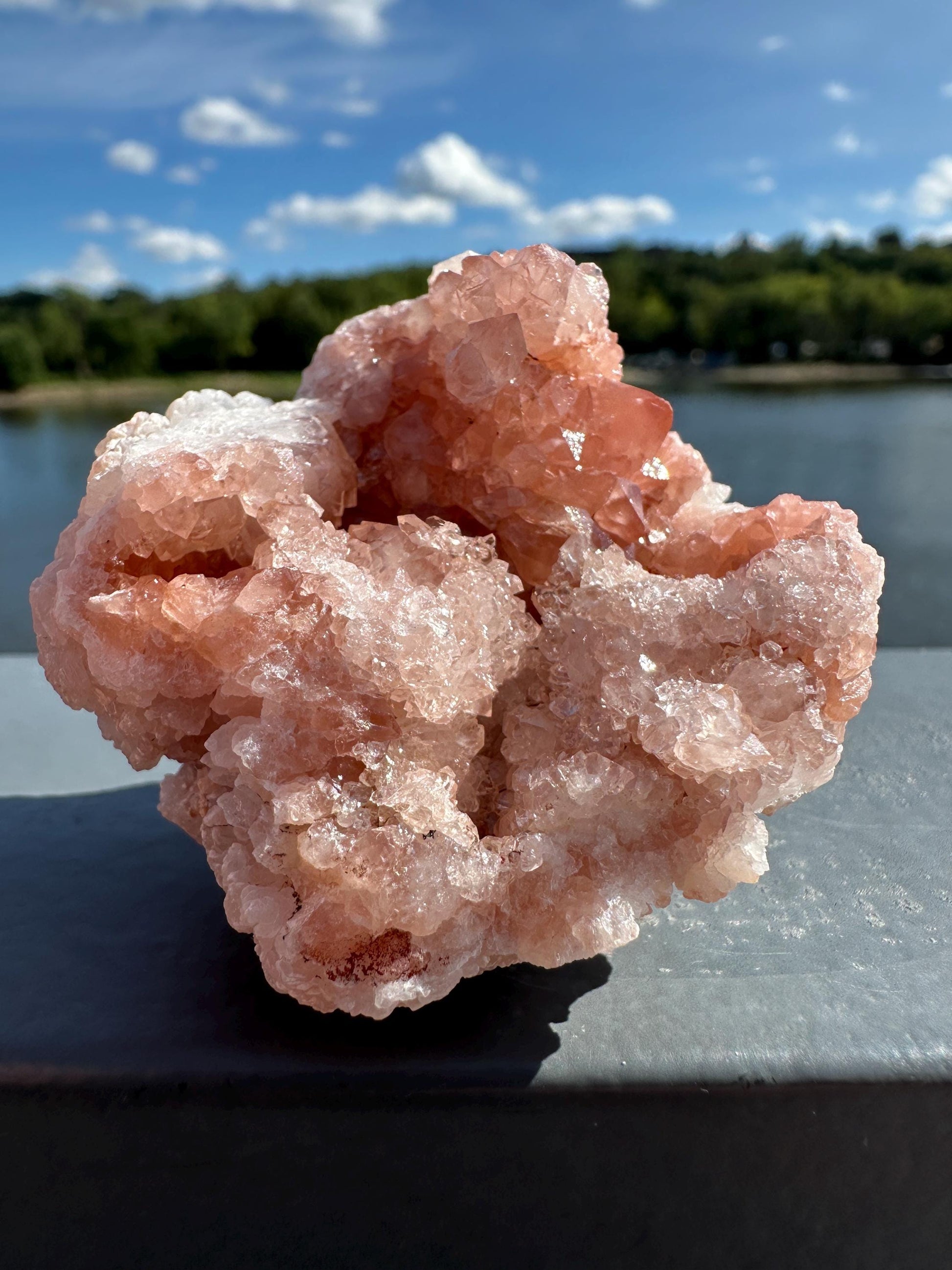 Stunning Pink Quartz Natural Raw Specimen Geode