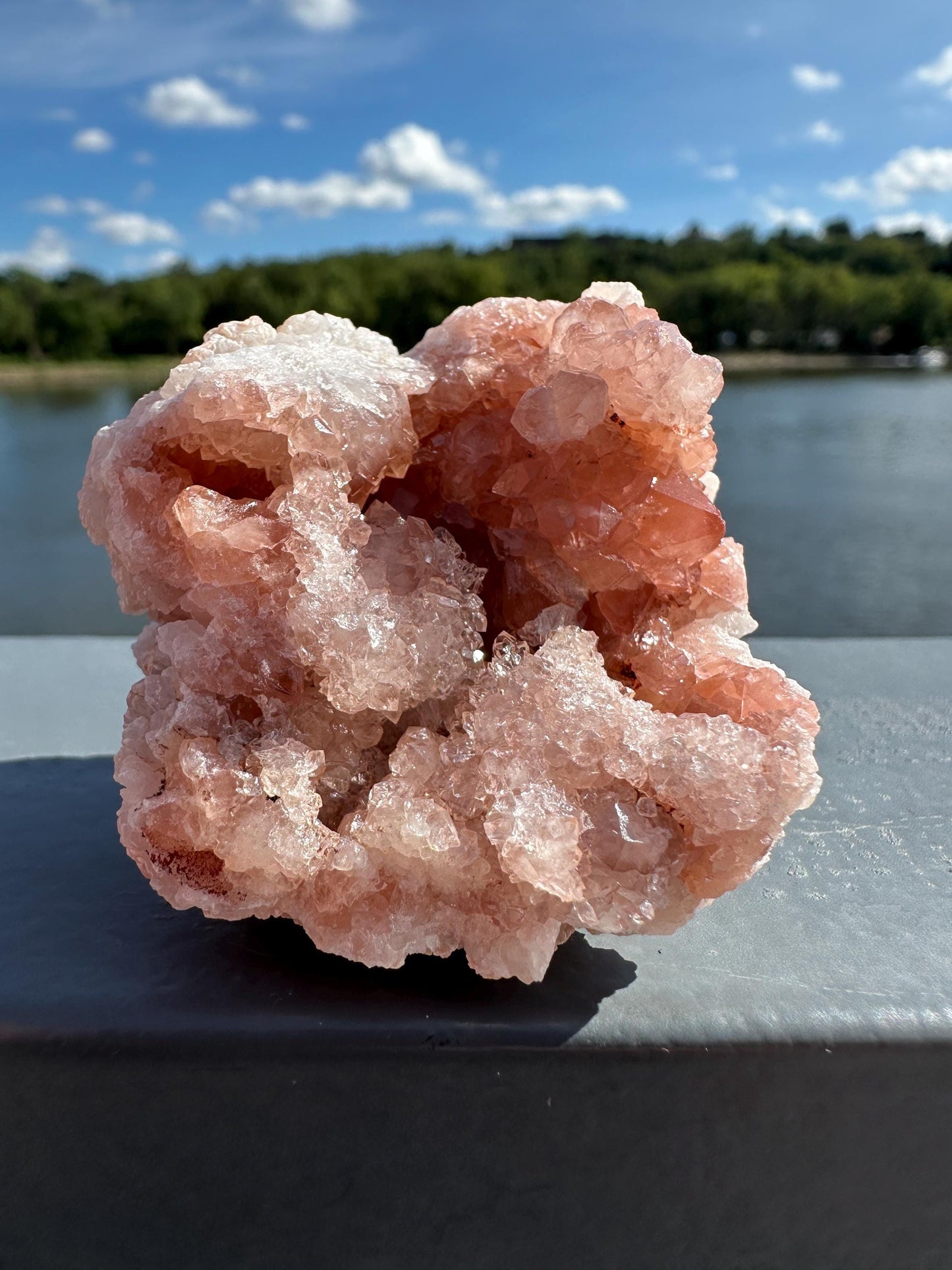 Stunning Pink Quartz Natural Raw Specimen Geode