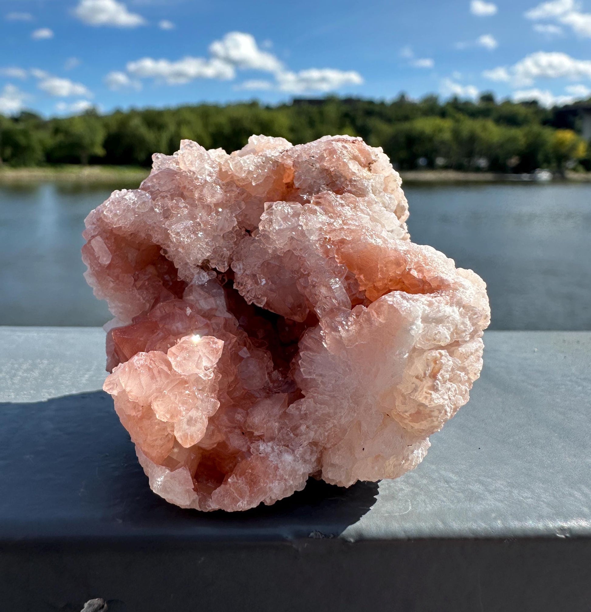 Stunning Pink Quartz Natural Raw Specimen Geode