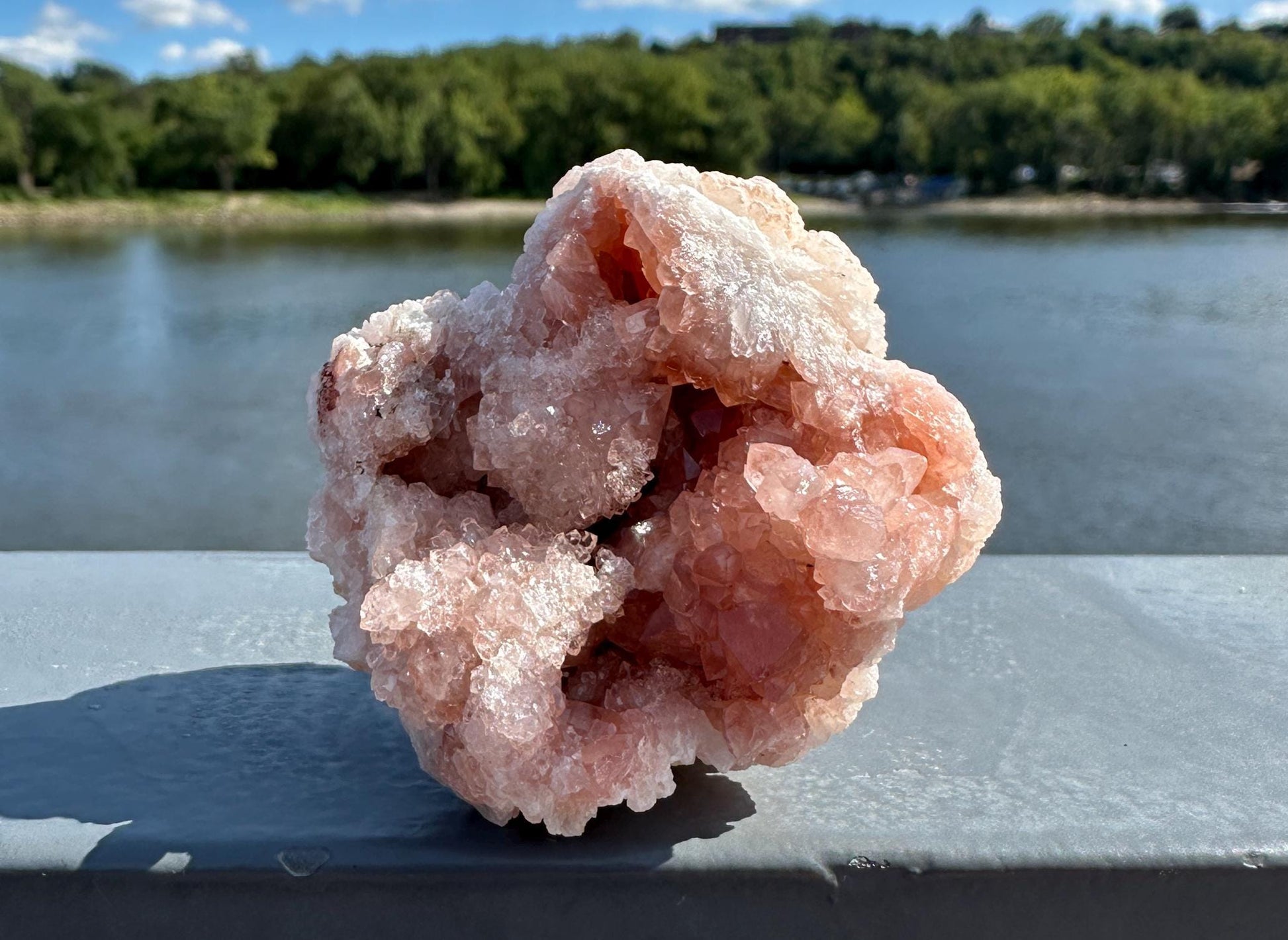 Stunning Pink Quartz Natural Raw Specimen Geode