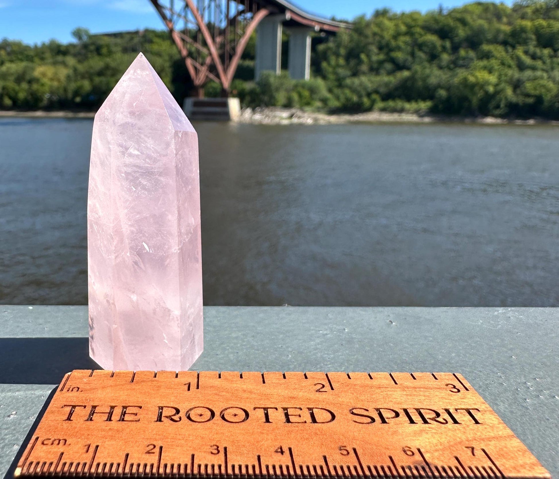 High Quality Rose Quartz Tower from Brazil | Sphere Palm Stone Obelisk Tower | Healing Crystal | Heart Chakra