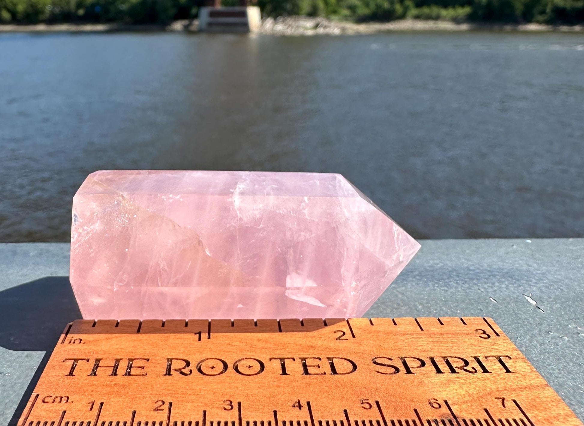 High Quality Rose Quartz Tower from Brazil | Sphere Palm Stone Obelisk Tower | Healing Crystal | Heart Chakra