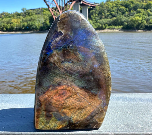 Flashy Natural Labradorite Polished Freeform