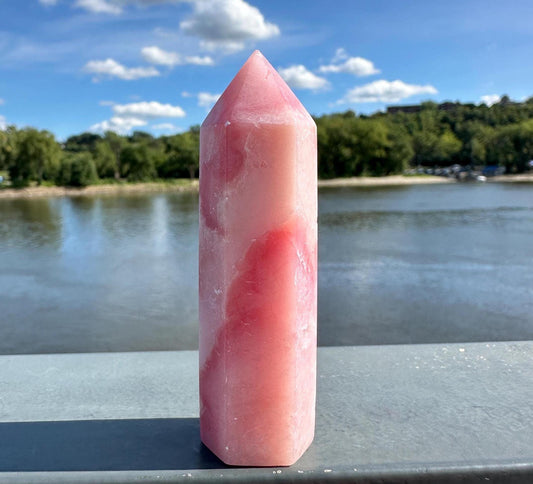 Gorgeous High Grade Pink Opal Tower