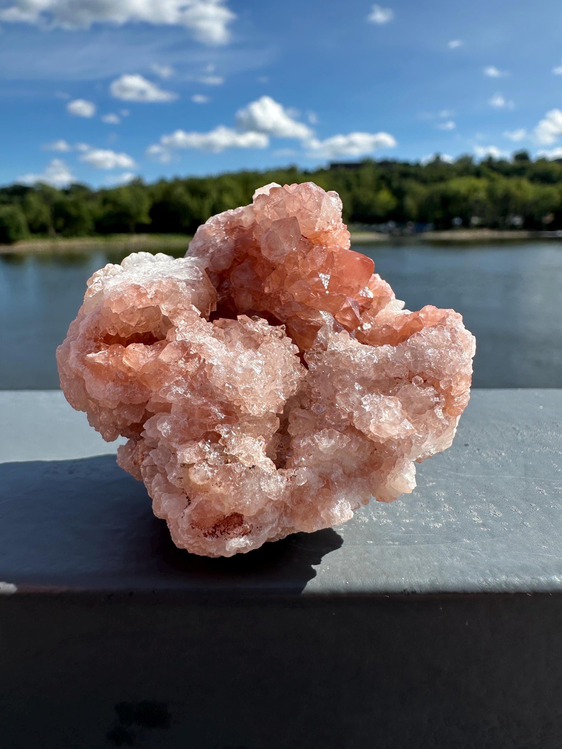 Stunning Pink Quartz Natural Raw Specimen Geode