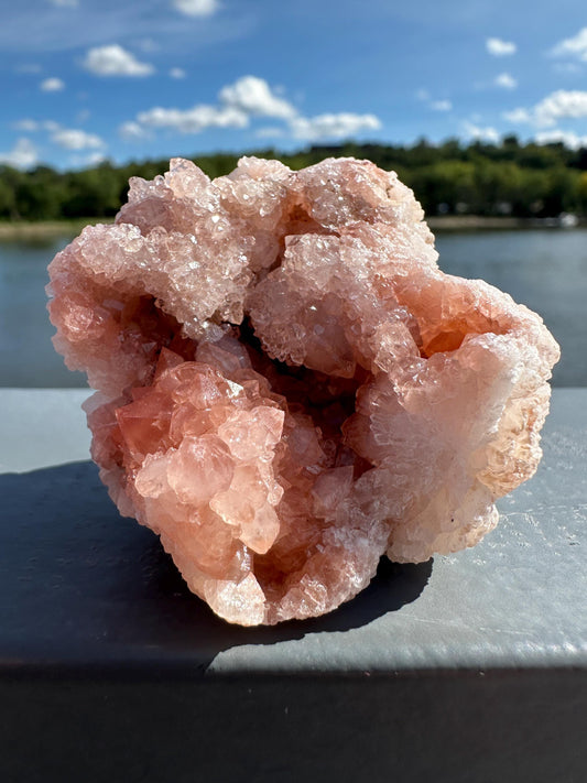 Stunning Pink Quartz Natural Raw Specimen Geode