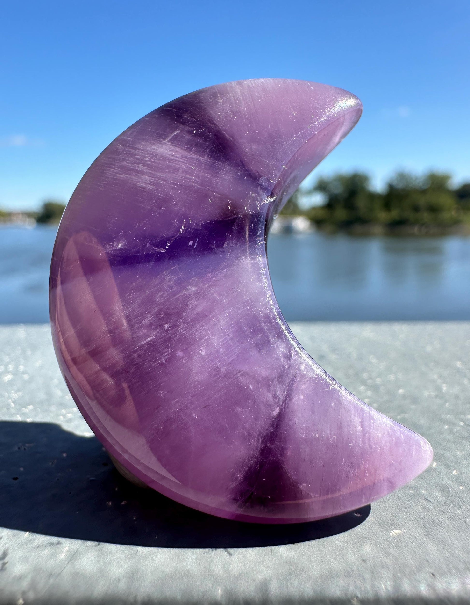 Trapiche Amethyst Half Moon | Cabochon Amethyst | Amethyst Crystal | Natural Trapiche | Star Amethyst