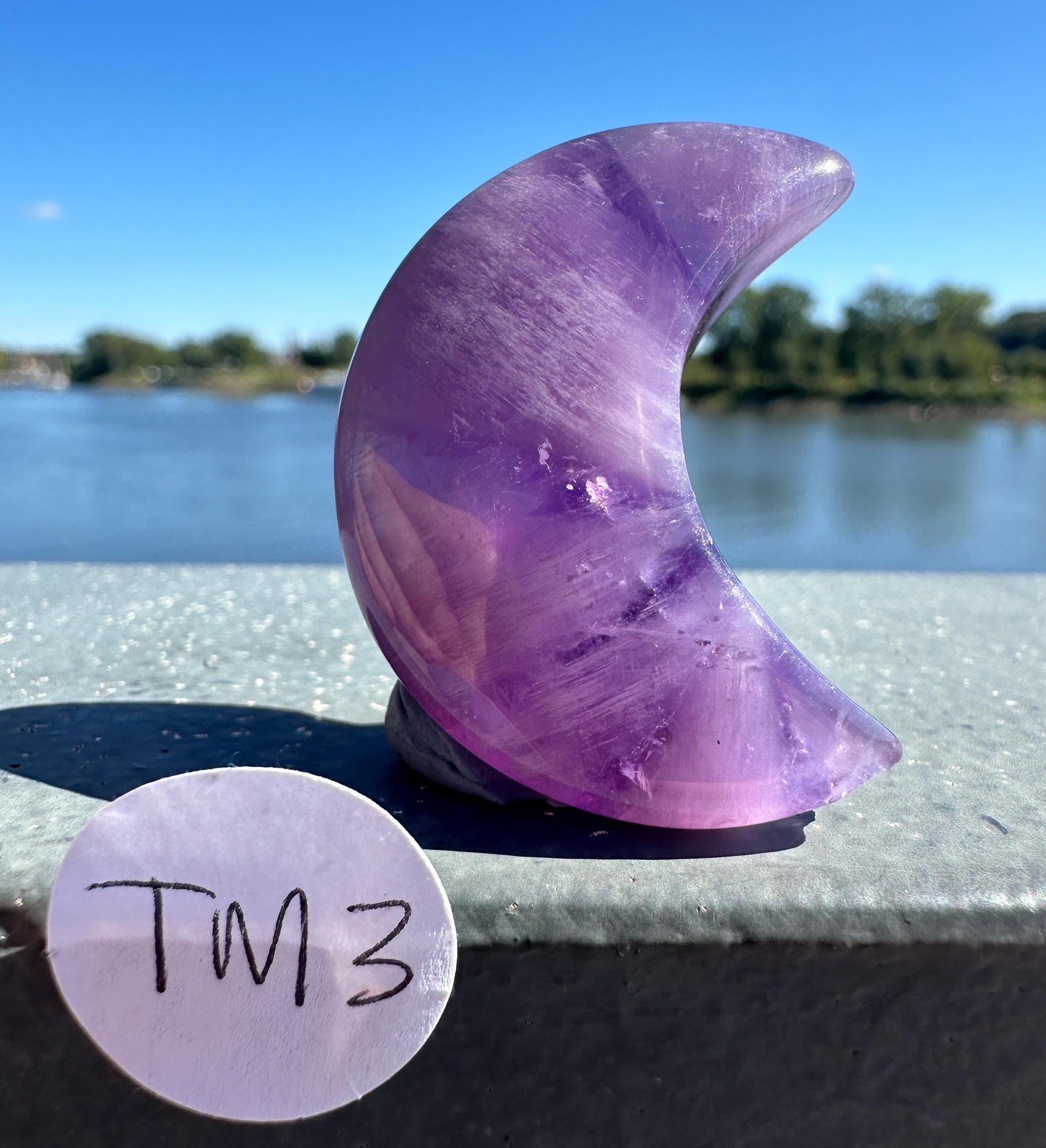 Trapiche Amethyst Half Moon | Cabochon Amethyst | Amethyst Crystal | Natural Trapiche | Star Amethyst