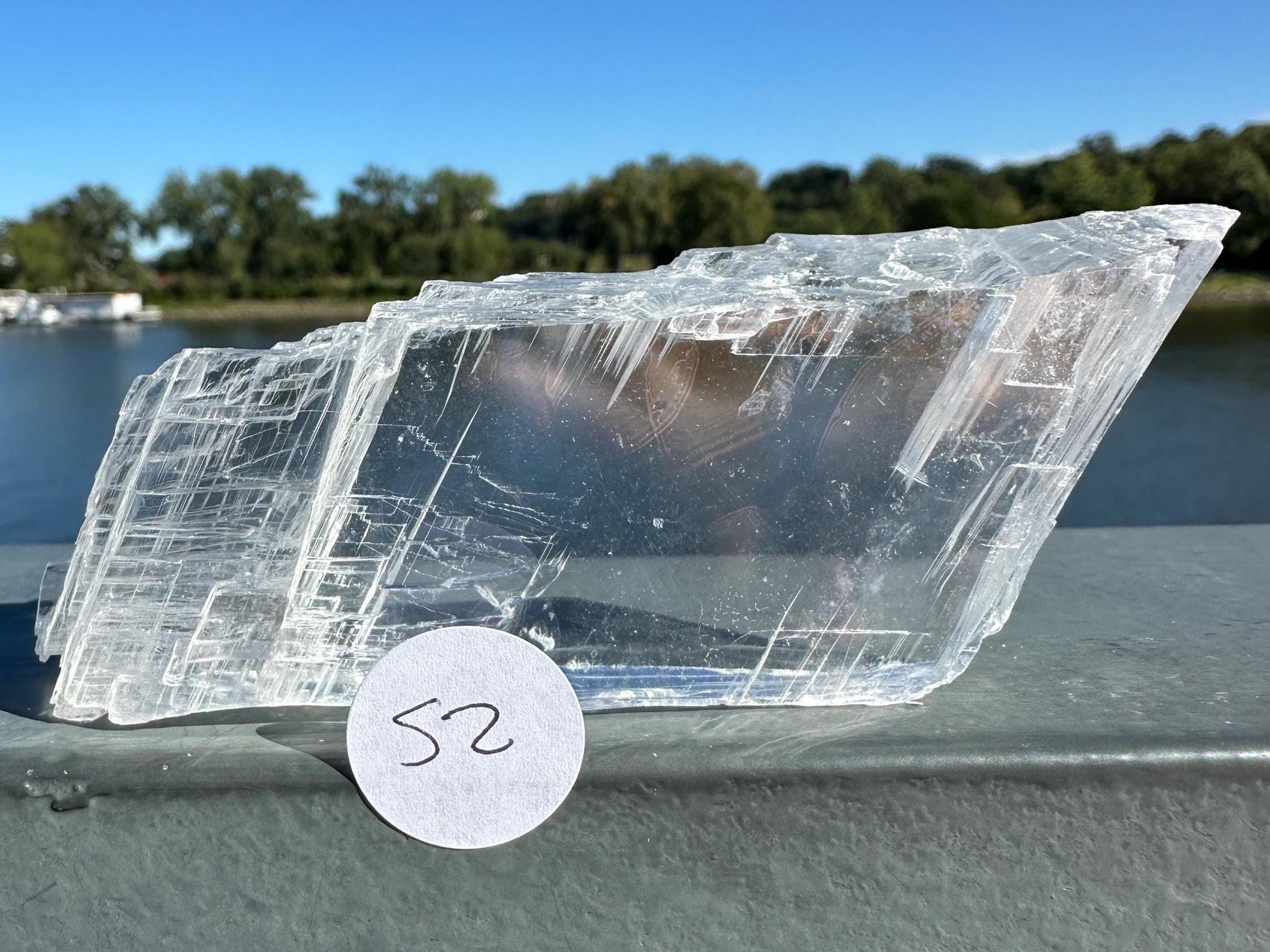 High Grade Crystal Clear Selenite, Satin Spar Slab | Charging and Cleansing Crystal