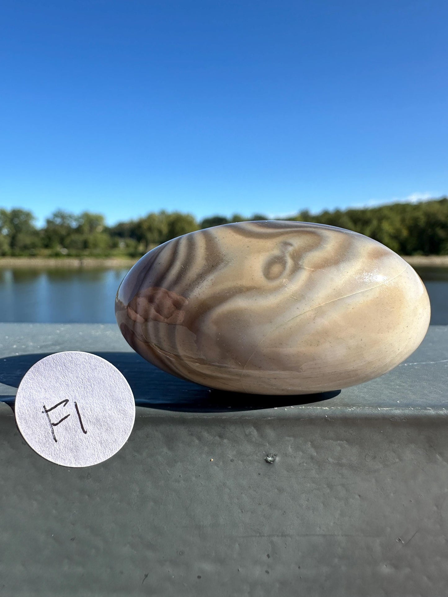 Gorgeous Banded Flintsone Shiva from Poland