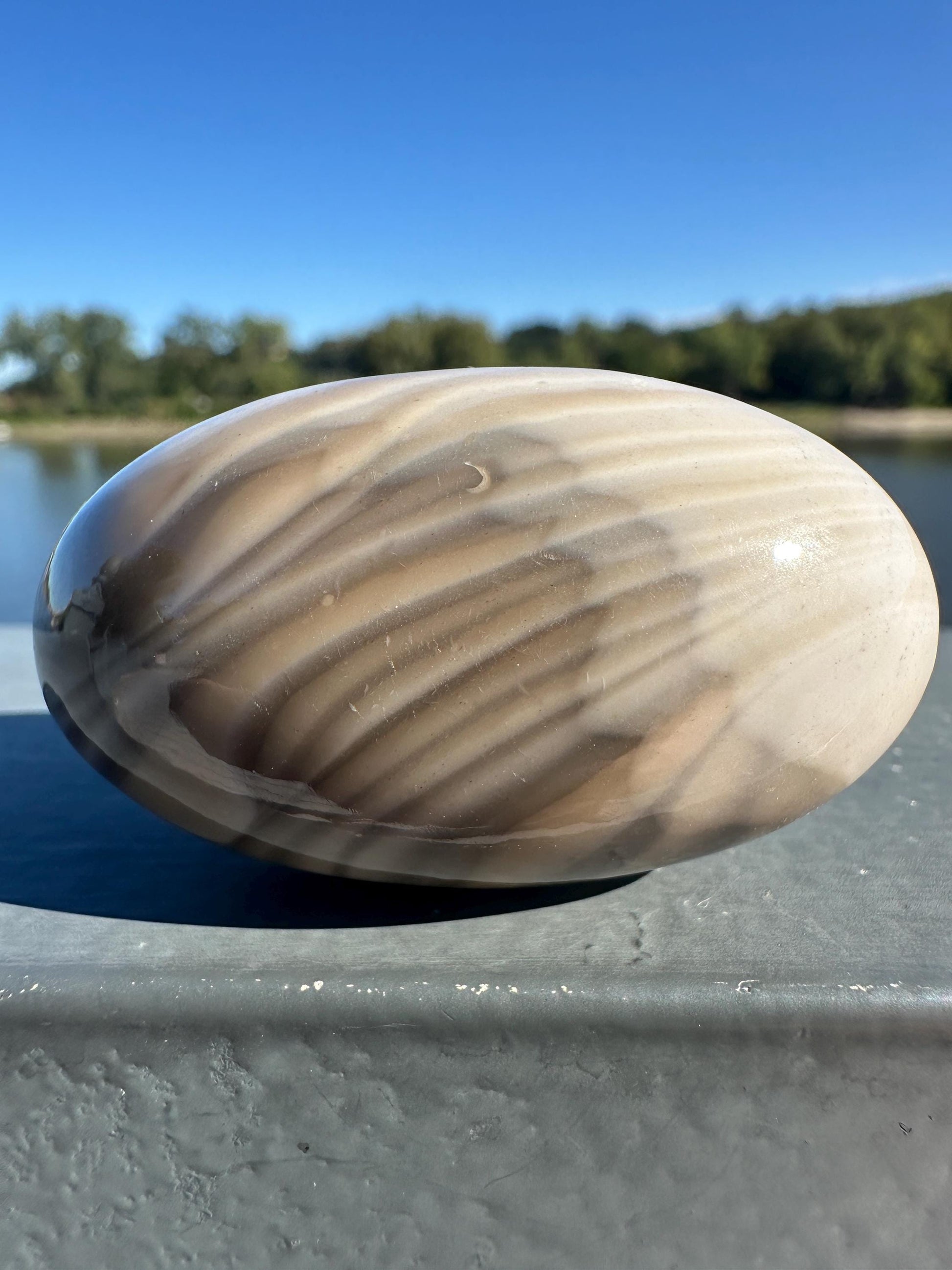 Gorgeous Banded Flintsone Shiva from Poland