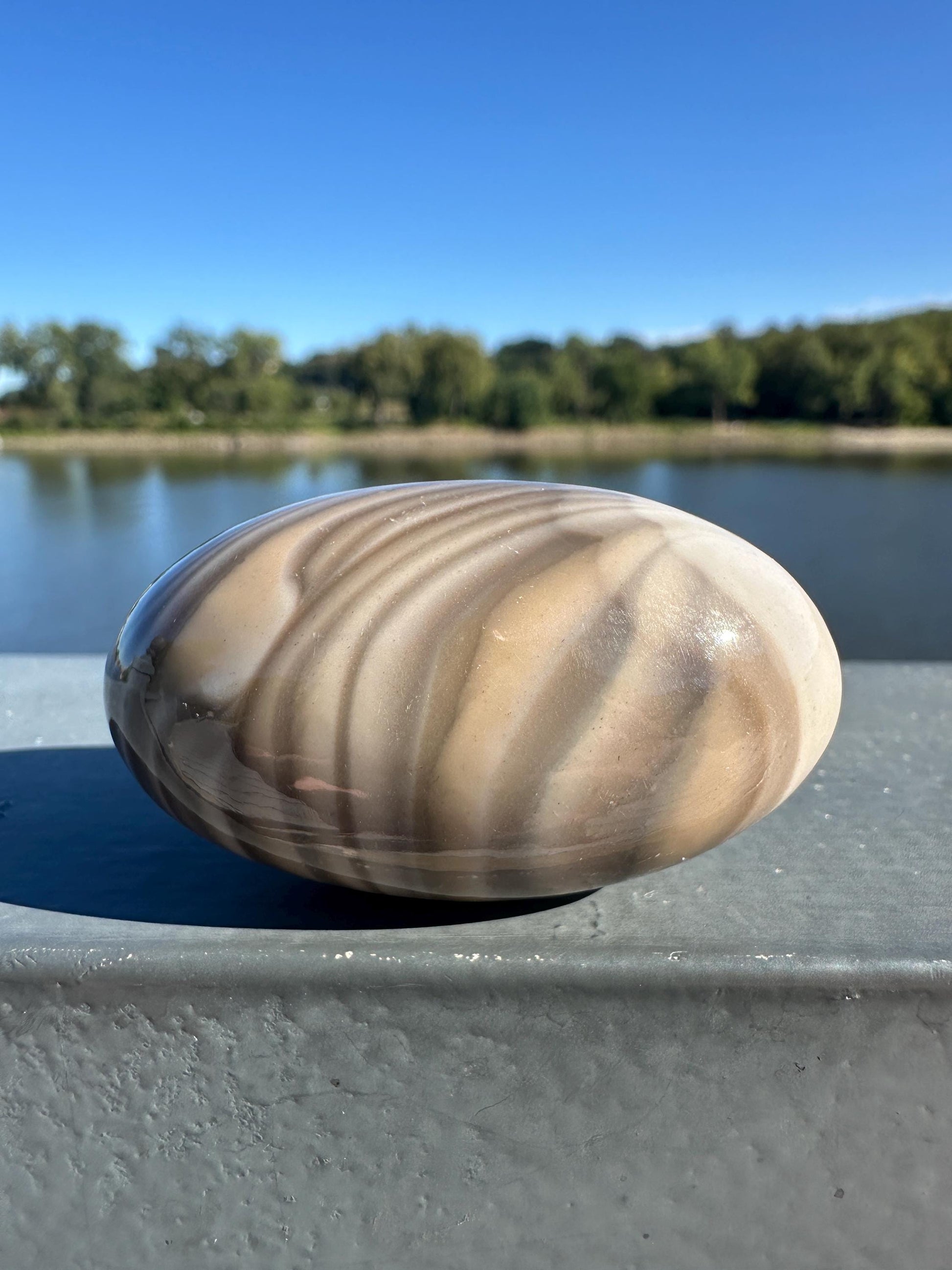 Gorgeous Banded Flintsone Shiva from Poland