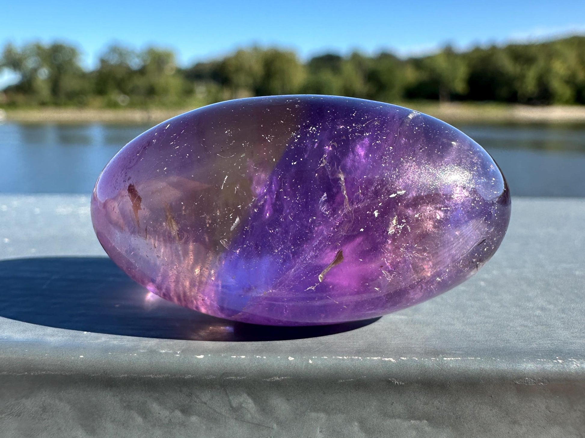 Stunning Ametrine Shiva Crystal Carving