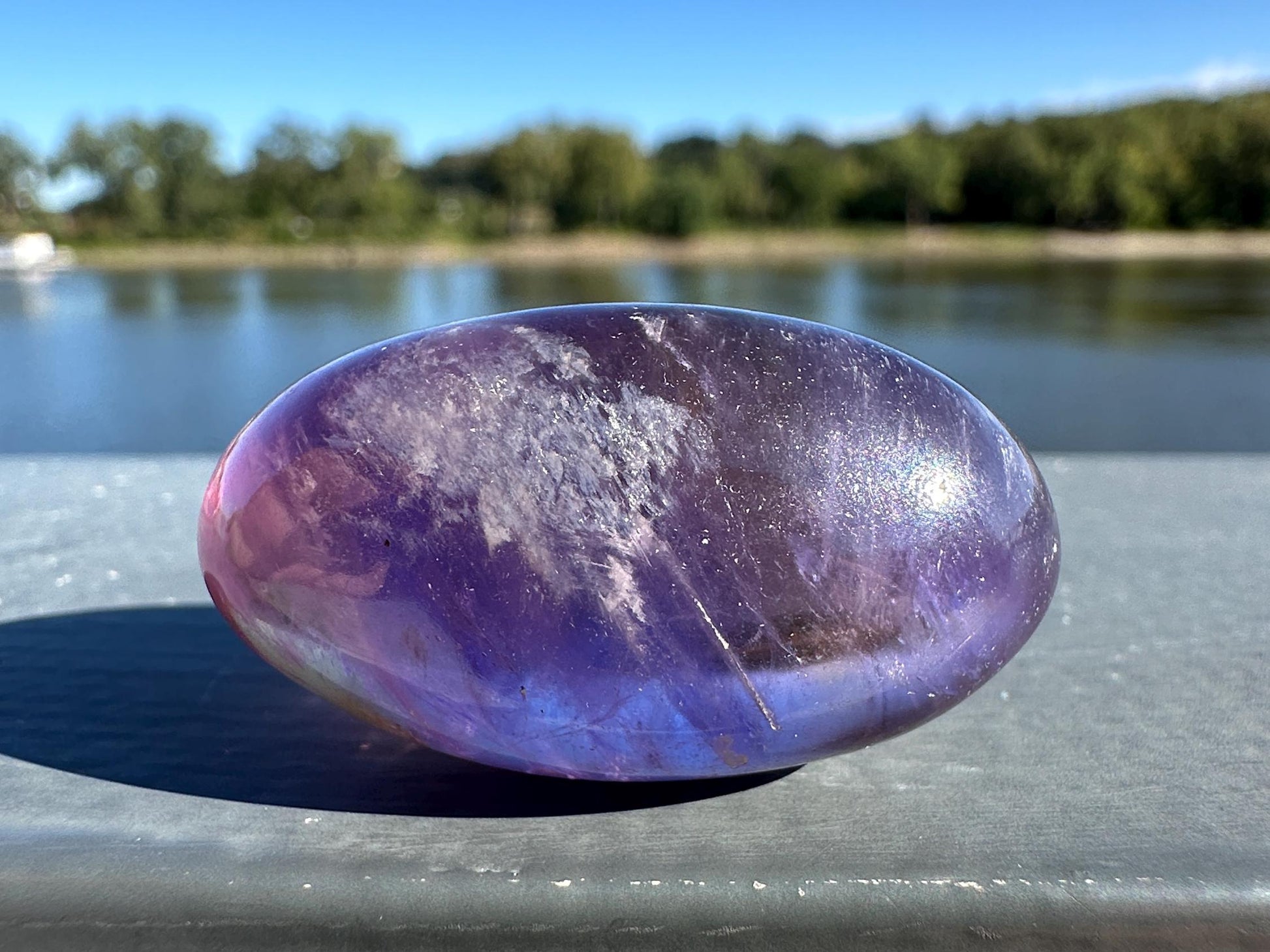 Stunning Ametrine Shiva Crystal Carving