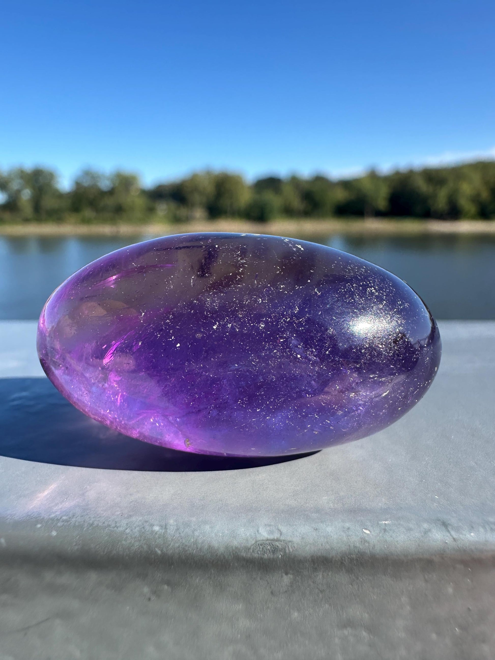 Stunning Ametrine Shiva Crystal Carving