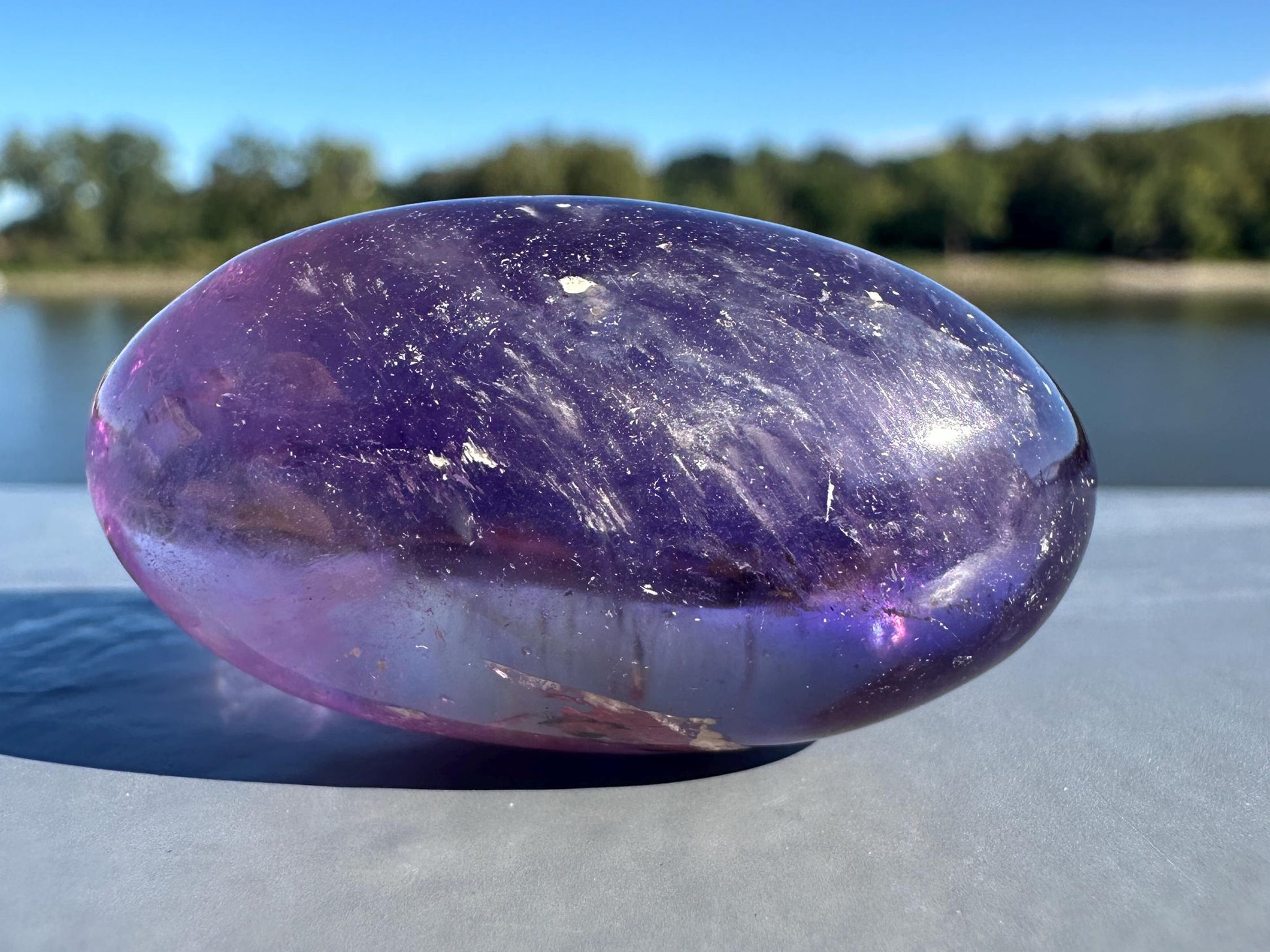 Stunning Ametrine Shiva Crystal Carving