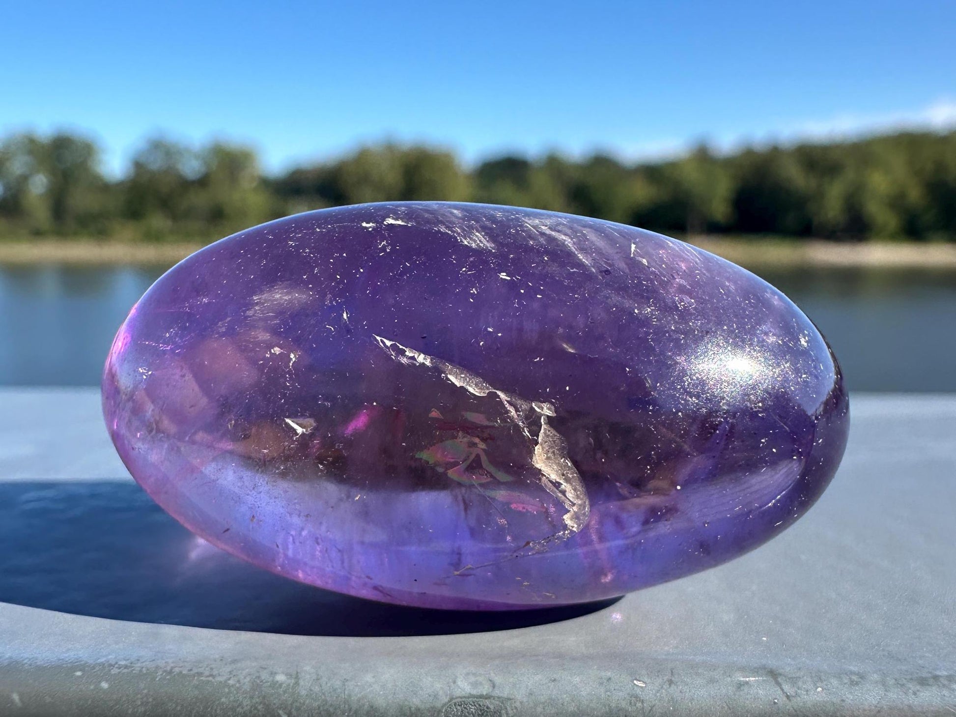 Stunning Ametrine Shiva Crystal Carving