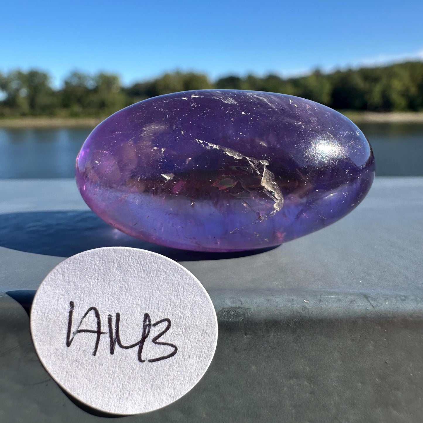 Stunning Ametrine Shiva Crystal Carving