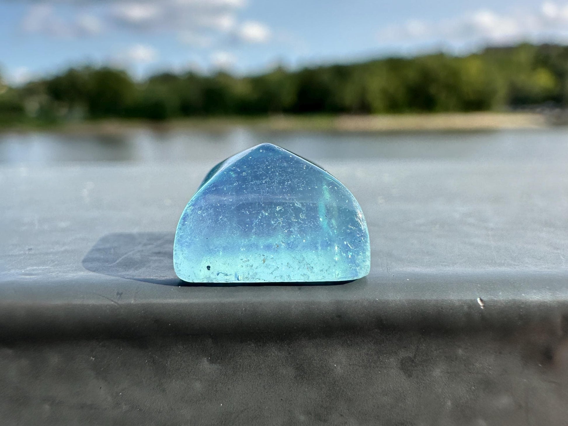 One (1) High Quality Aquamarine Mini Pyramid | Healing Crystal